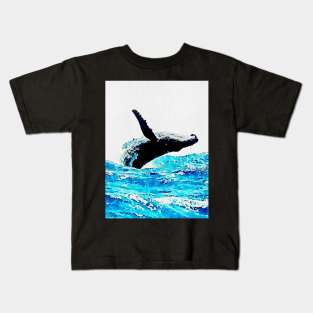 humpback whale Breaching Kids T-Shirt